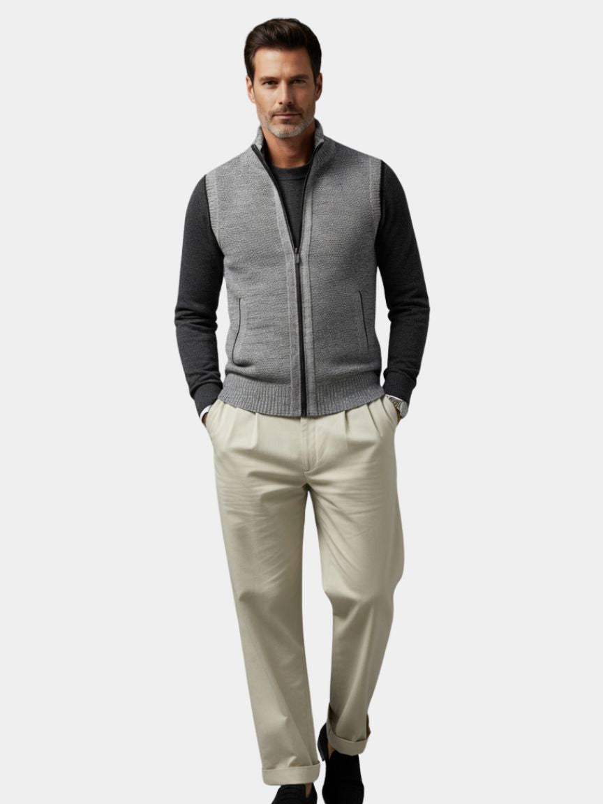 Lewis™ | Elegant Full-Zip Vest