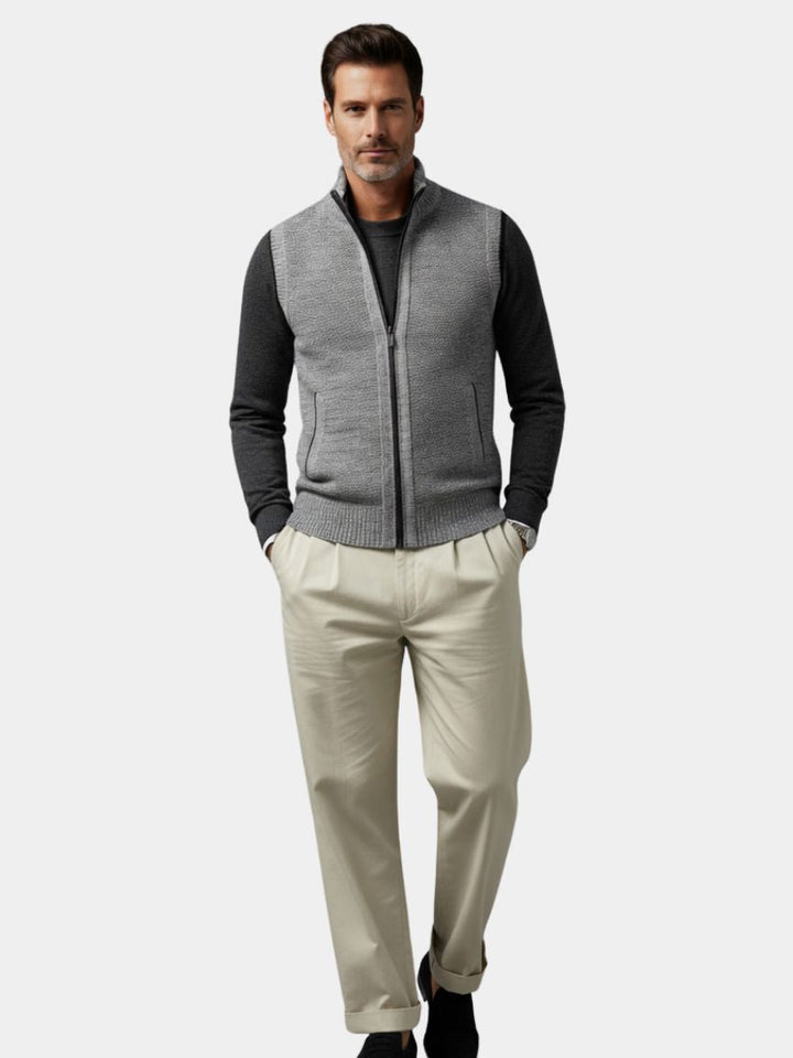 Lewis™ | Elegant Full-Zip Vest