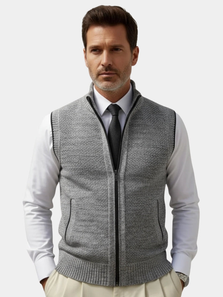 Lewis™ | Elegant Full-Zip Vest