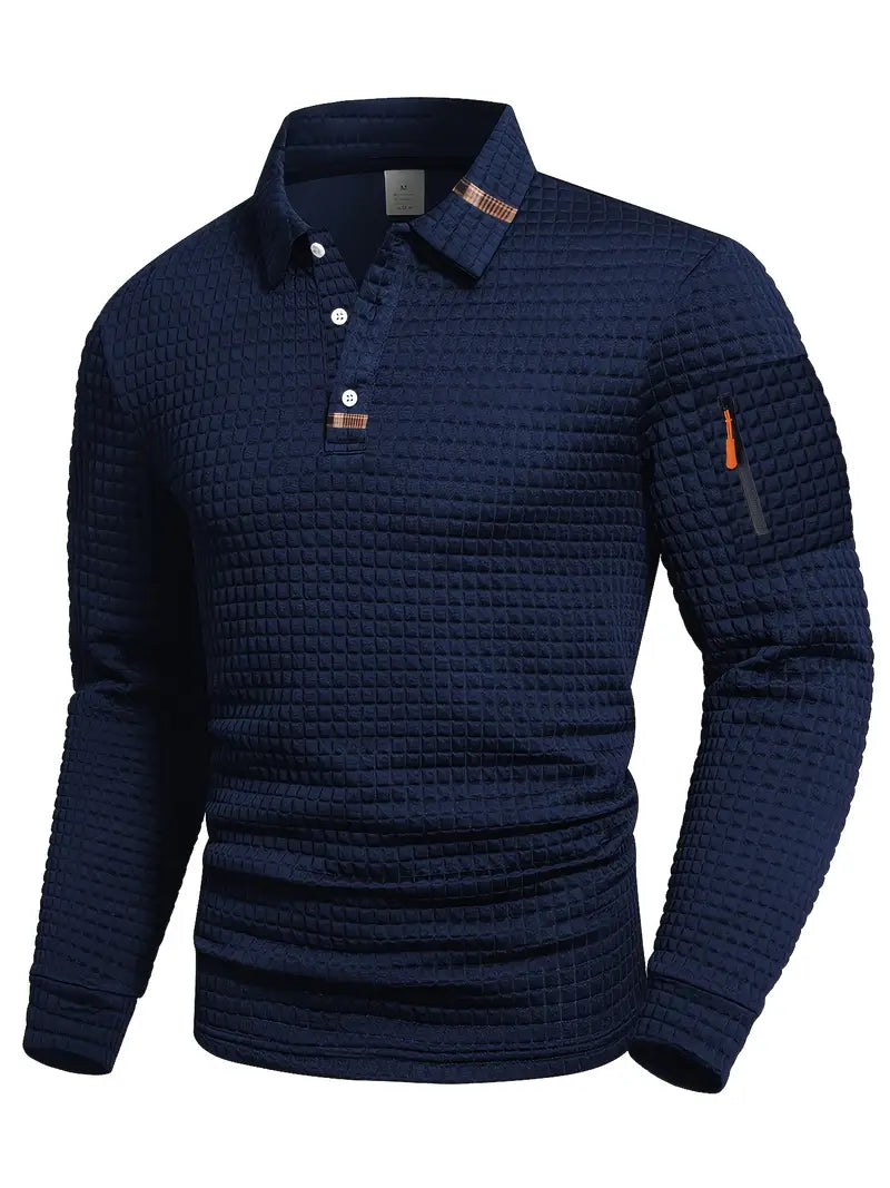 STEVEN - POLO SHIRT IN STRUCTURED FABRIC