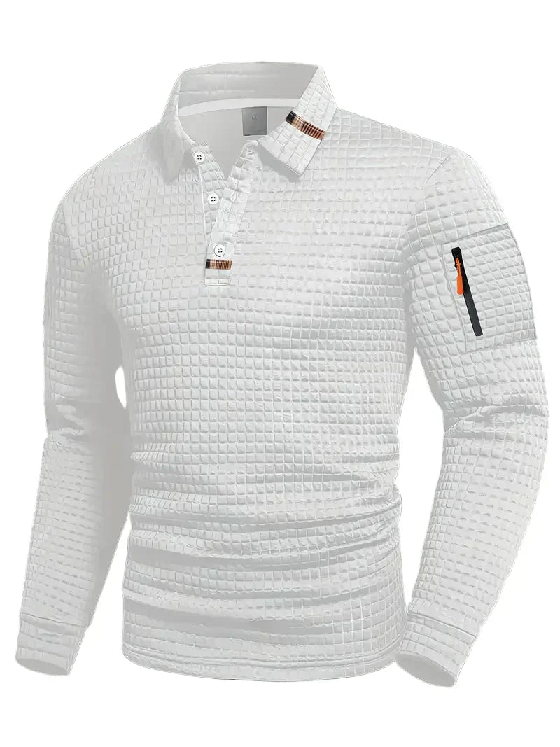 STEVEN - POLO SHIRT IN STRUCTURED FABRIC