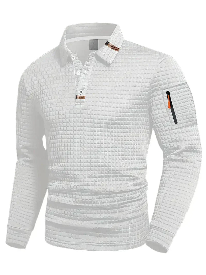 STEVEN - POLO SHIRT IN STRUCTURED FABRIC