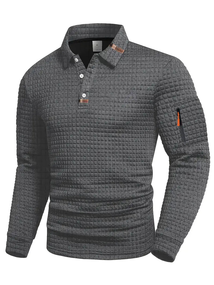 STEVEN - POLO SHIRT IN STRUCTURED FABRIC