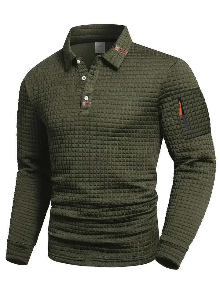 STEVEN - POLO SHIRT IN STRUCTURED FABRIC