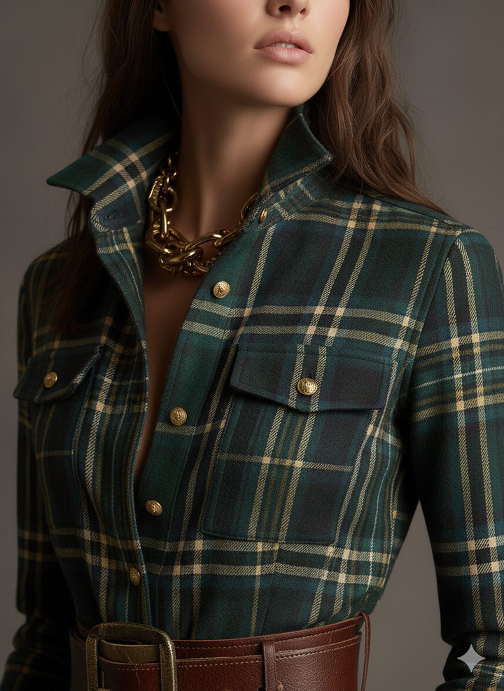 Giulietta™ | Maxi Check Shirt Dress