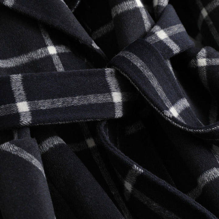 Valeria™ | Elegant Checked Wool Coat