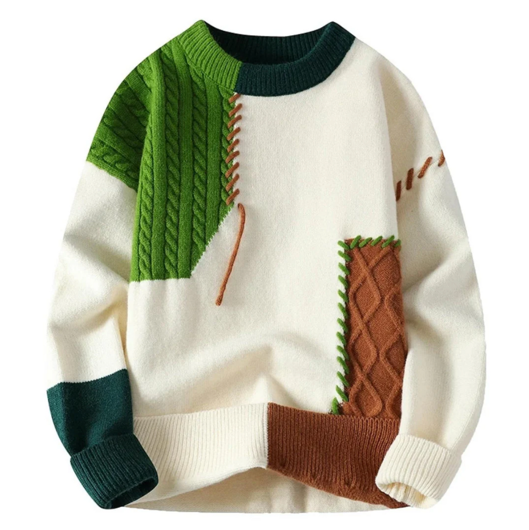 Gregory | Patchwork Knitted Sweater
