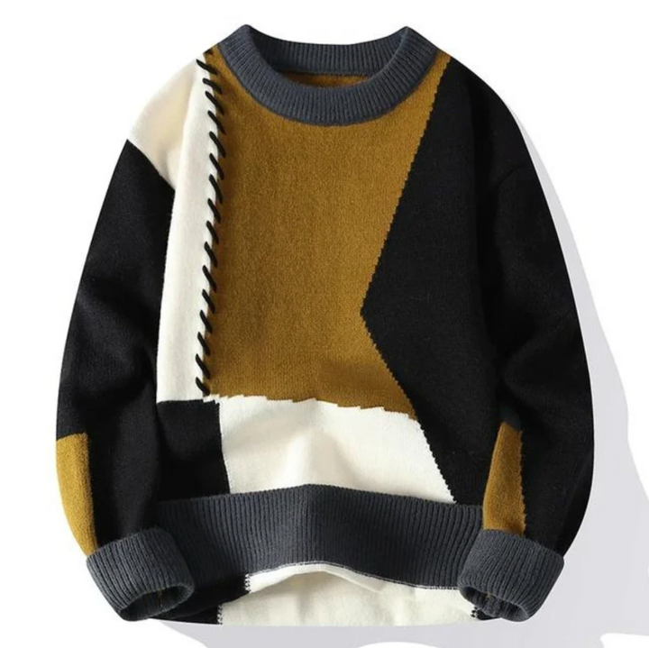 Gregory | Patchwork Knitted Sweater