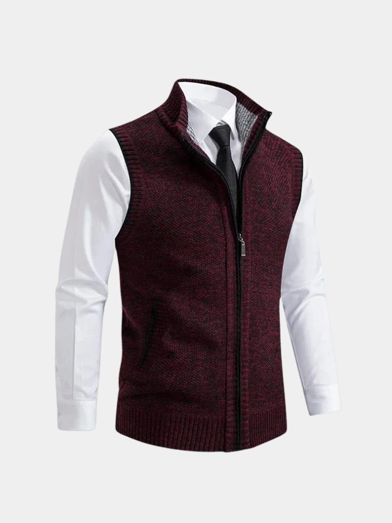 Lewis™ | Elegant Full-Zip Vest