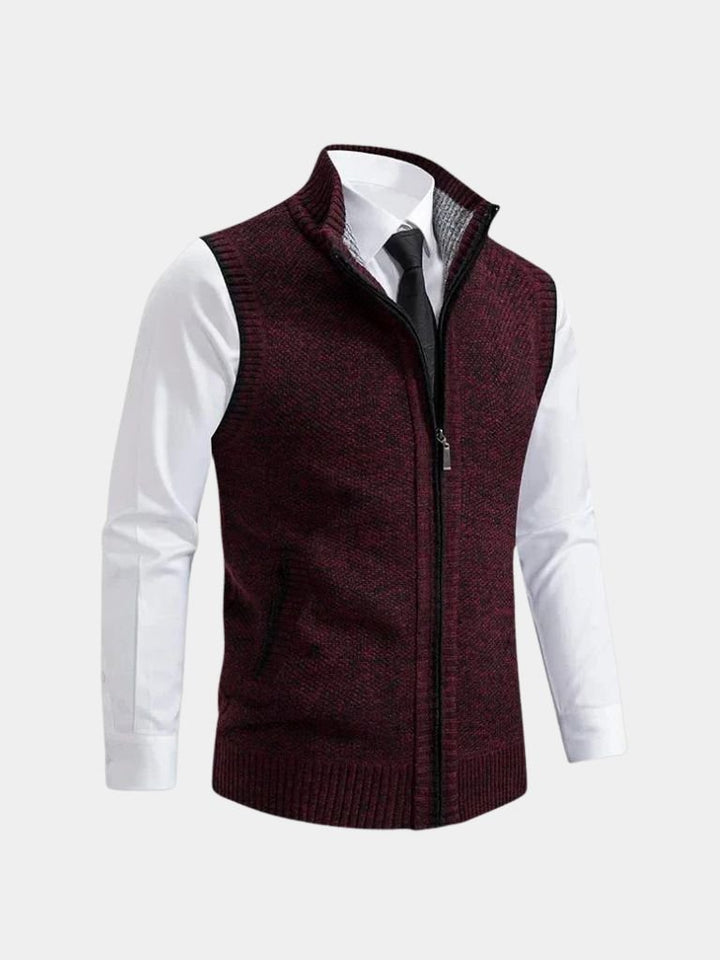 Lewis™ | Elegant Full-Zip Vest