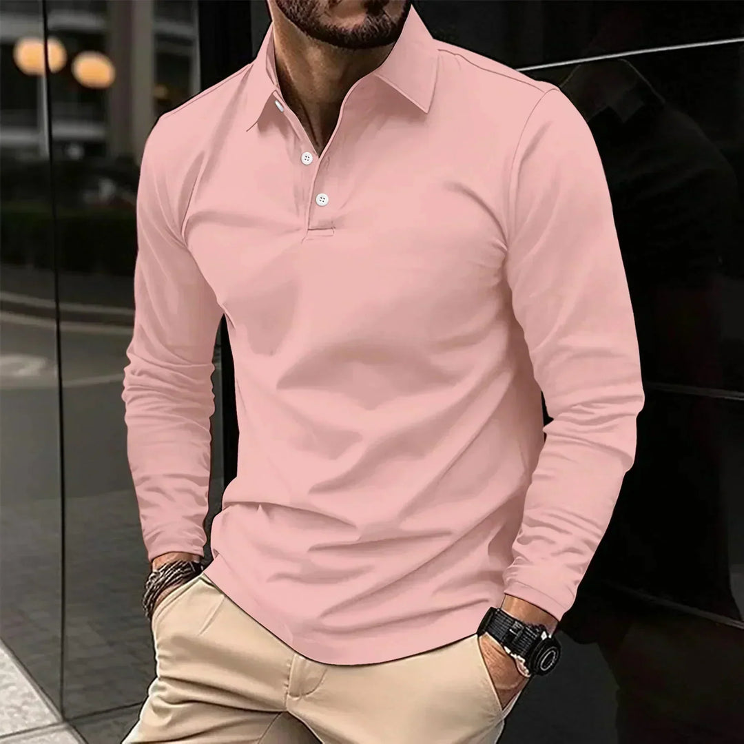Liam | Modern Fit Long-Sleeve Polo