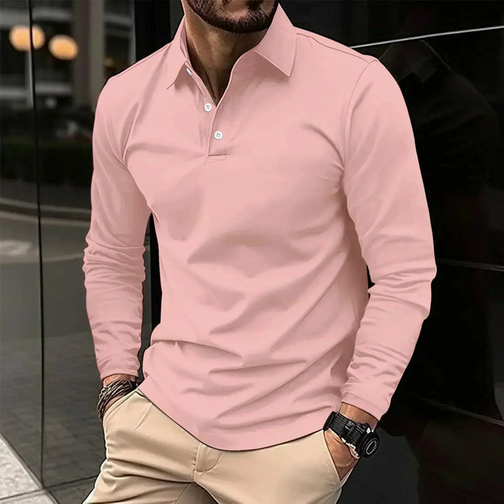 Liam | Modern Fit Long-Sleeve Polo