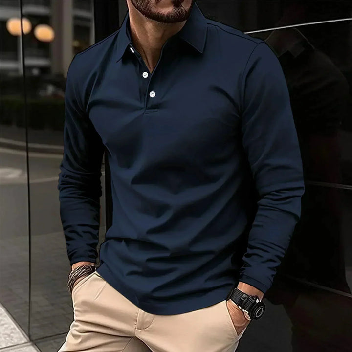 Liam | Modern Fit Long-Sleeve Polo