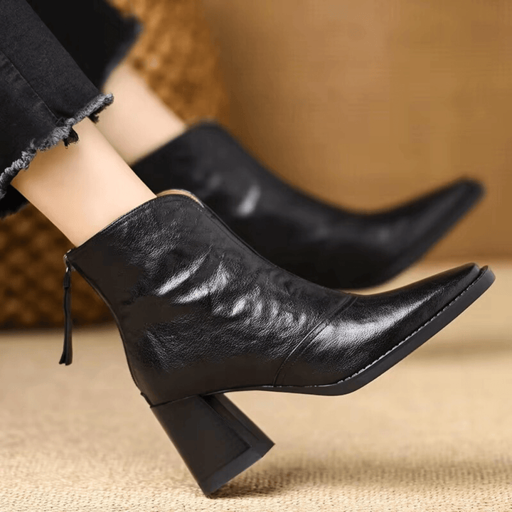 Claudia™ | Luxury Ankle Boots with Mid Heel