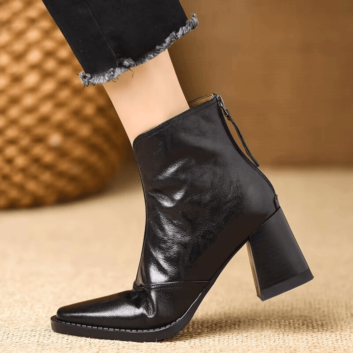 Claudia™ | Luxury Ankle Boots with Mid Heel