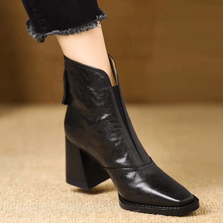 Claudia™ | Luxury Ankle Boots with Mid Heel