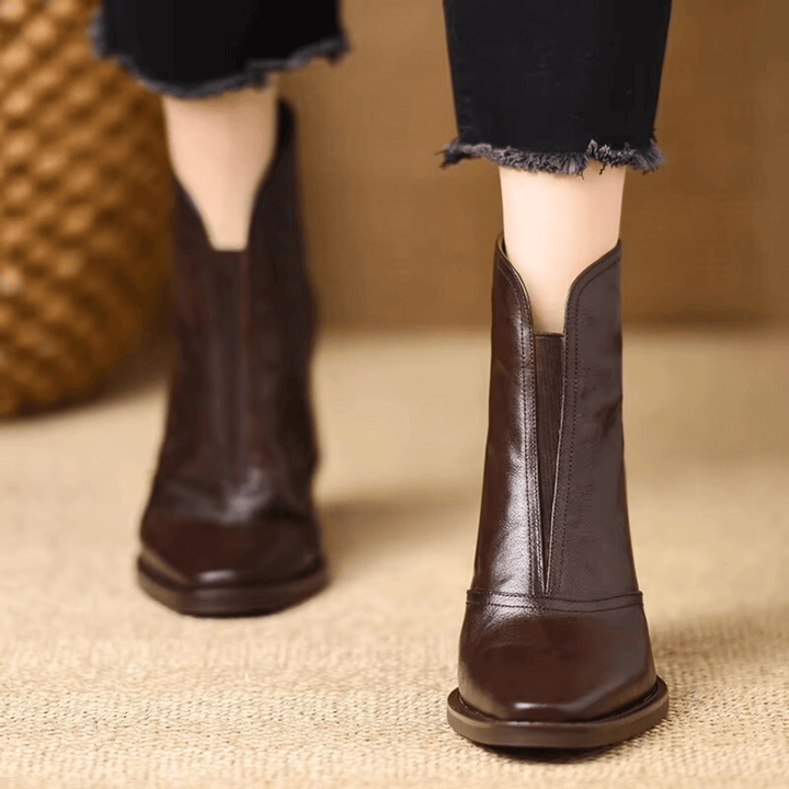 Claudia™ | Luxury Ankle Boots with Mid Heel