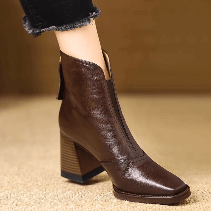 Claudia™ | Luxury Ankle Boots with Mid Heel