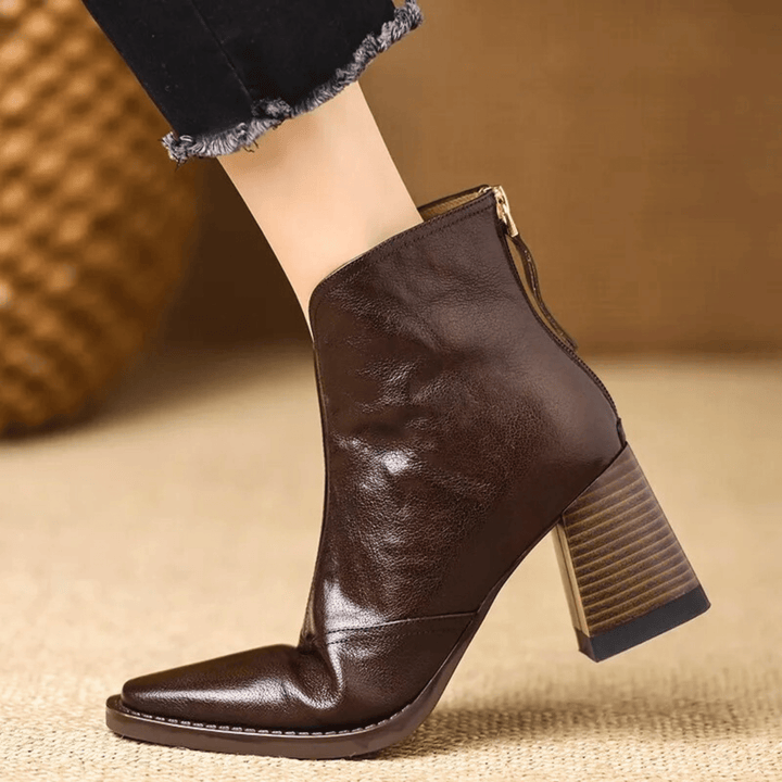Claudia™ | Luxury Ankle Boots with Mid Heel